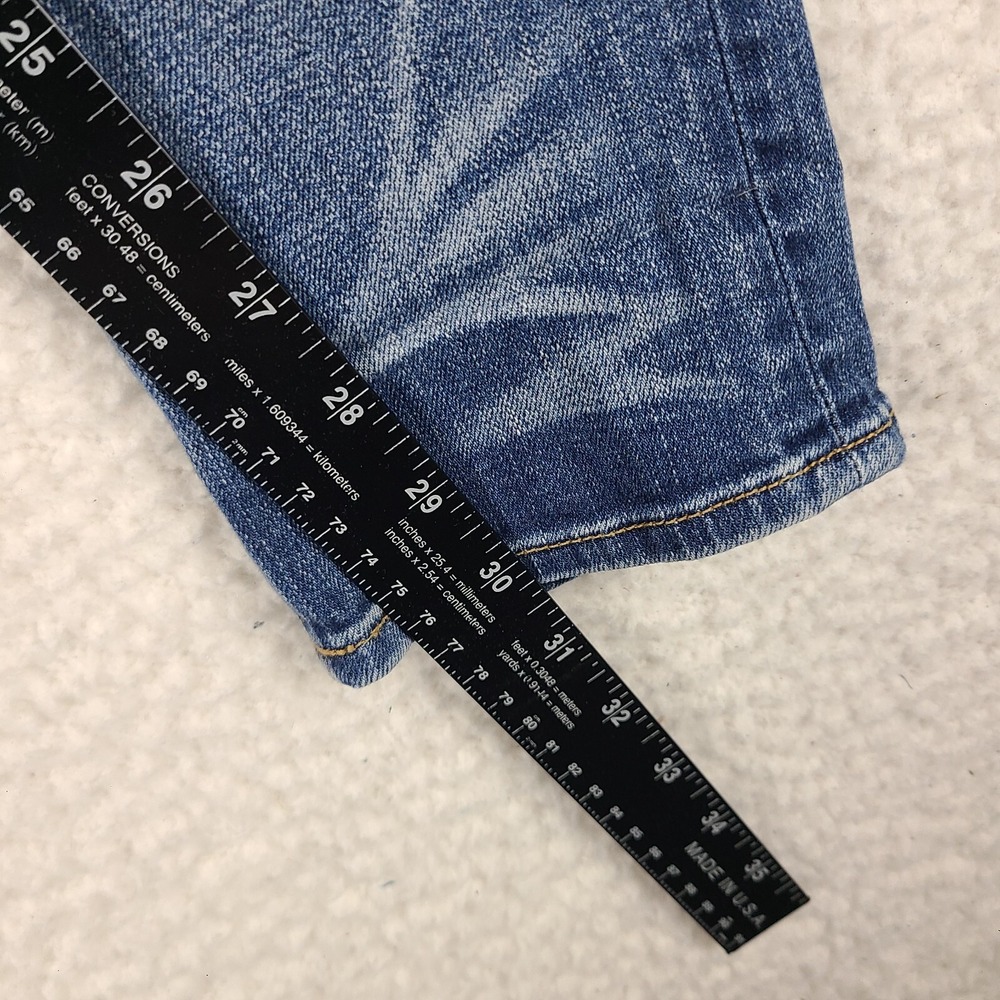 Rag Bone Jeans Womens 27 Skinny Distress‎ Little Five Medium Wash Blue - Picture 6 of 14